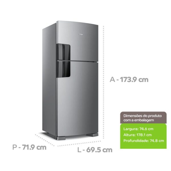 Geladeira Consul 410 Litros Duplex INOX - Image 5